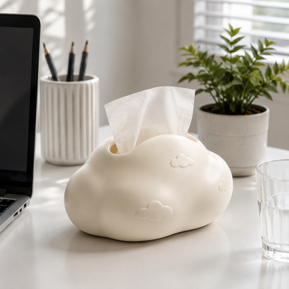 Cloud‑Shaped Art Tissue Box