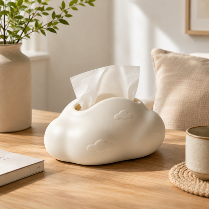Cloud‑Shaped Art Tissue Box